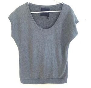 5/$25 Gray Scoop Neck Short Sleeve Victoria's Secret Cozy Comfy T-Shirt Size XS